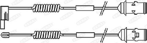 Beral FAI110 - Warning Contact, brake pad wear car-mod.net