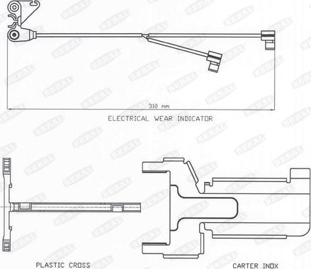 Beral UAI141 - Warning Contact, brake pad wear car-mod.net