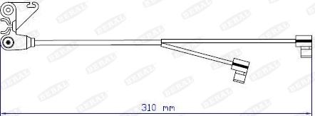 Beral UAI160 - Warning Contact, brake pad wear car-mod.net