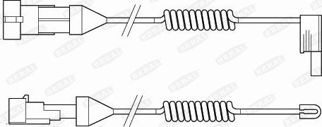 Beral UAI105 - Warning Contact, brake pad wear car-mod.net