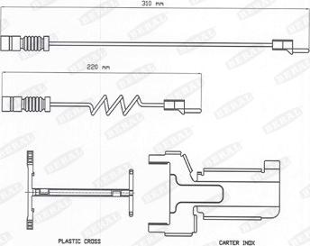 Beral UAI130 - Warning Contact, brake pad wear car-mod.net