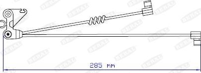 Beral UAI125 - Warning Contact, brake pad wear car-mod.net