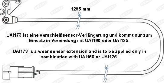 Beral UAI173 - Warning Contact, brake pad wear car-mod.net