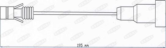 Beral UAI203 - Warning Contact, brake pad wear car-mod.net