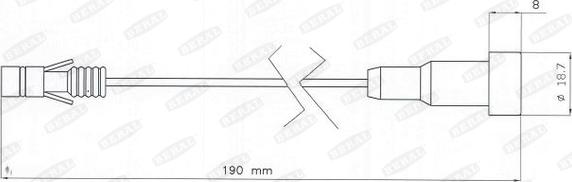 Beral UAI202 - Warning Contact, brake pad wear car-mod.net