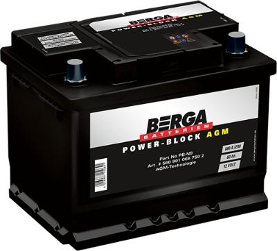 BERGA 5609010687502 - Starter Battery car-mod.net
