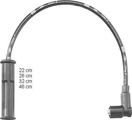 BorgWarner (BERU) ZEF1546 - Ignition Cable Kit car-mod.net