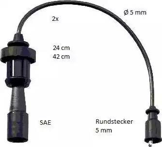 BorgWarner (BERU) ZEF1648 - Ignition Cable Kit car-mod.net