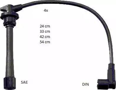 BorgWarner (BERU) ZEF1639 - Ignition Cable Kit car-mod.net