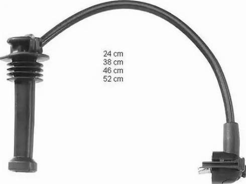 BorgWarner (BERU) ZEF719 - Ignition Cable Kit car-mod.net