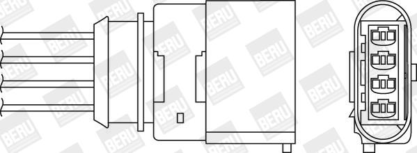 BERU by DRiV OPH050 - Oxygen, Lambda Sensor car-mod.net
