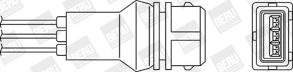 BERU by DRiV OZH047 - Oxygen, Lambda Sensor car-mod.net