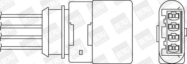 BERU by DRiV OZH169 - Oxygen, Lambda Sensor car-mod.net