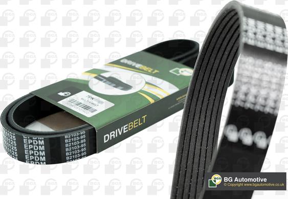 BGA 7PK1283 - V-Ribbed Belt car-mod.net