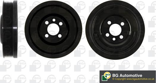 BGA DP0680 - Belt Pulley, crankshaft car-mod.net