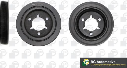 BGA DP1176 - Belt Pulley, crankshaft car-mod.net