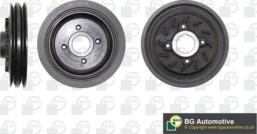 BGA DP1701 - Belt Pulley, crankshaft car-mod.net