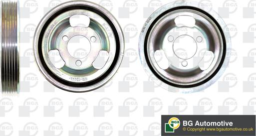 BGA DP8047 - Belt Pulley, crankshaft car-mod.net