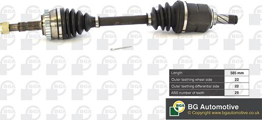 BGA DS9500LA - Drive Shaft car-mod.net