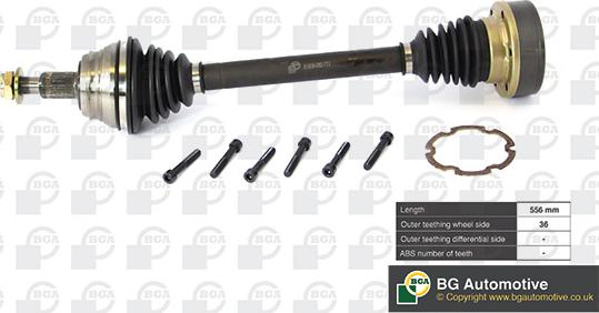 BGA DS9618L - Drive Shaft car-mod.net
