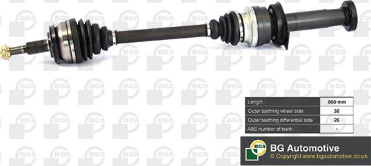 BGA DS9639R - Drive Shaft car-mod.net