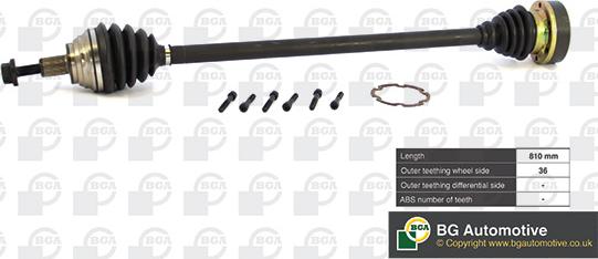 BGA DS9634R - Drive Shaft car-mod.net