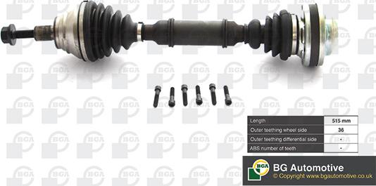 BGA DS9631L - Drive Shaft car-mod.net