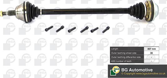 BGA DS9625R - Drive Shaft car-mod.net