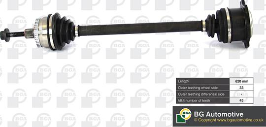 BGA DS9622RA - Drive Shaft car-mod.net