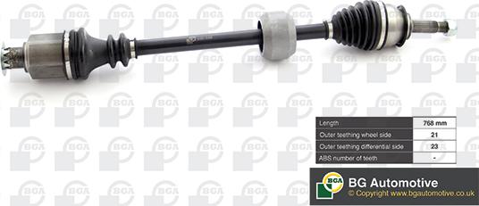 BGA DS1500R - Drive Shaft car-mod.net