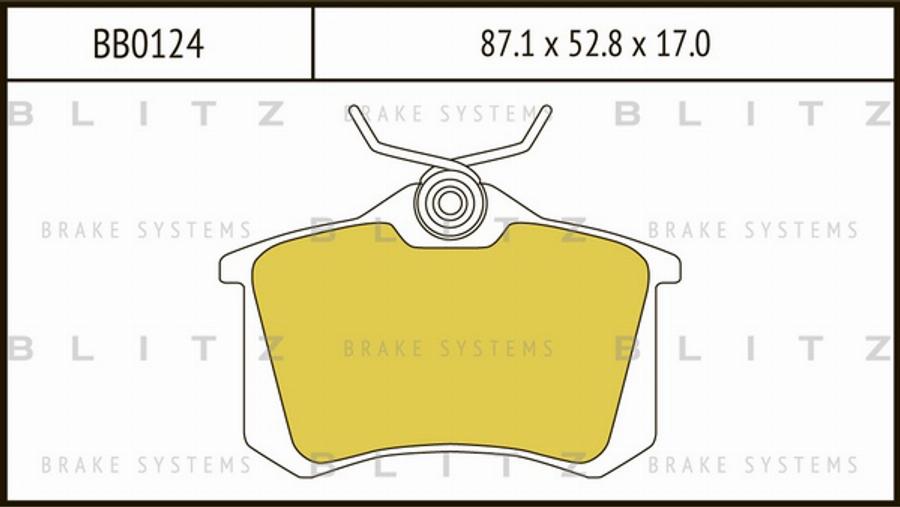 Blitz BB0124 - Brake Pad Set, disc brake car-mod.net