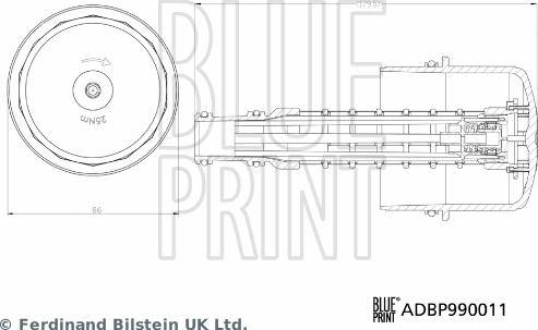 Blue Print ADBP990011 - Cap, oil filter housing car-mod.net