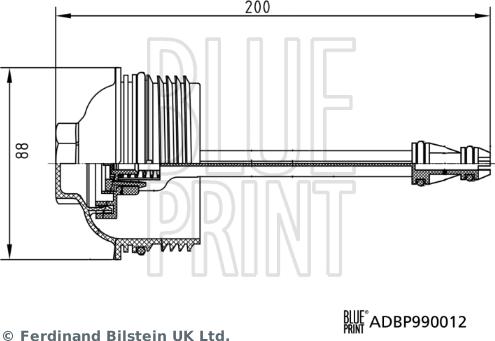 Blue Print ADBP990012 - Cap, oil filter housing car-mod.net