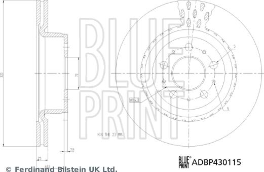 Blue Print ADBP430115 - Brake Disc car-mod.net