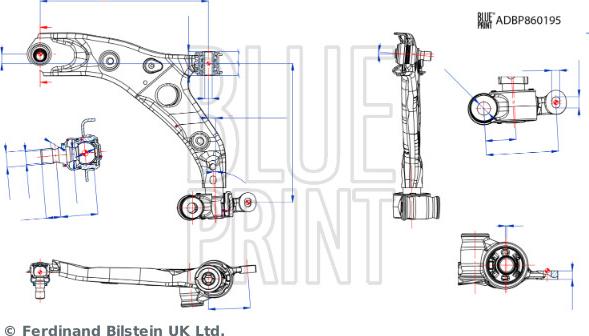 Blue Print ADBP860195 - Track Control Arm car-mod.net
