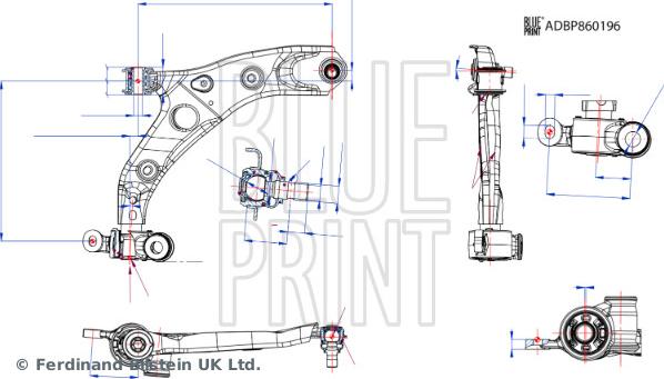 Blue Print ADBP860196 - Track Control Arm car-mod.net