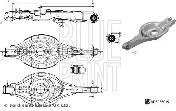 Blue Print ADBP860191 - Track Control Arm car-mod.net
