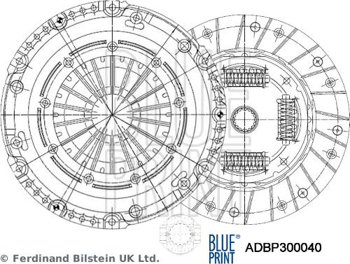 Blue Print ADBP300040 - Clutch Kit car-mod.net