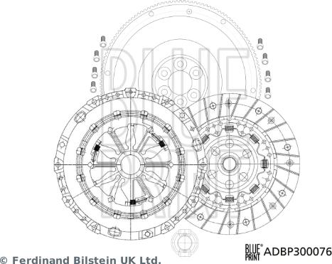 Blue Print ADBP300076 - Clutch Kit car-mod.net