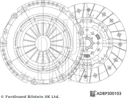 Blue Print ADBP300103 - Clutch Kit car-mod.net