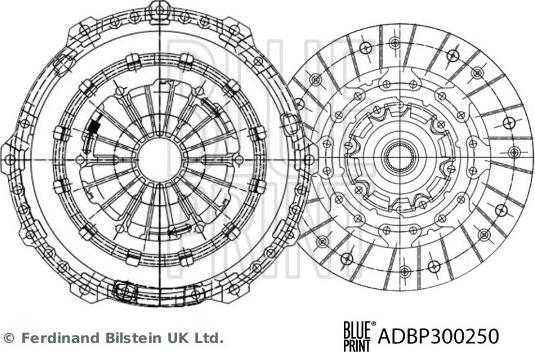 Blue Print ADBP300250 - Clutch Kit car-mod.net