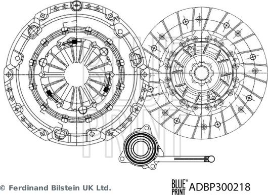 Blue Print ADBP300218 - Clutch Kit car-mod.net