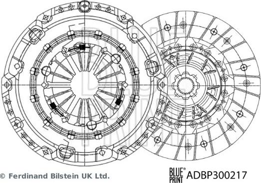 Blue Print ADBP300217 - Clutch Kit car-mod.net
