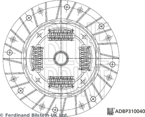 Blue Print ADBP310040 - Clutch Disc car-mod.net
