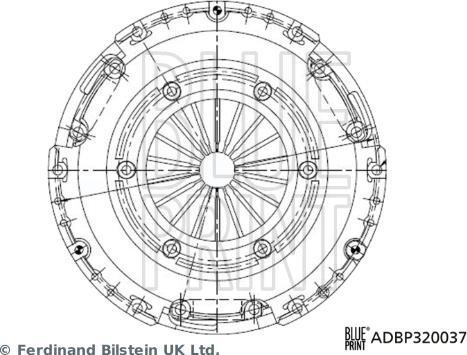 Blue Print ADBP320037 - Clutch Pressure Plate car-mod.net