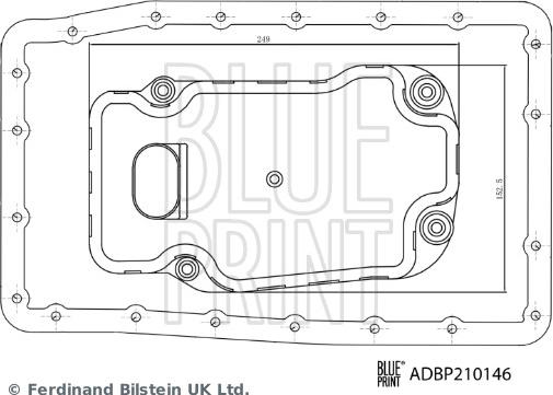 Blue Print ADBP210146 - Hydraulic Filter, automatic transmission car-mod.net