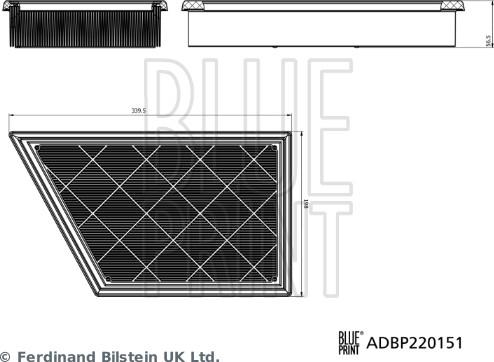 Blue Print ADBP220151 - Engine Air Filter car-mod.net