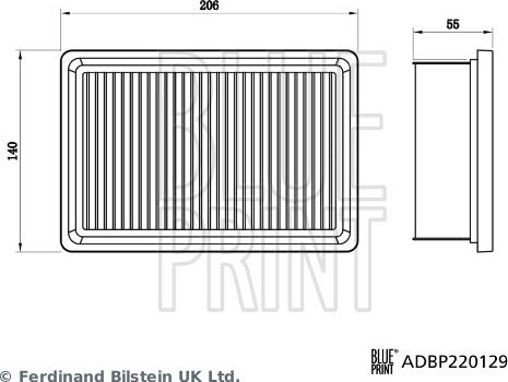 Blue Print ADBP220129 - Engine Air Filter car-mod.net
