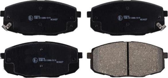 Blue Print ADG04261 - Brake Pad Set, disc brake car-mod.net