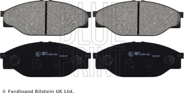 Blue Print ADT342123 - Brake Pad Set, disc brake car-mod.net
